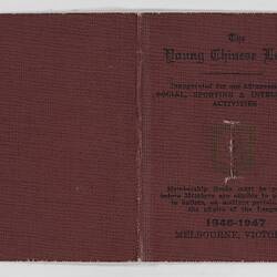 Membership Card - Issued to Samuel (David) Louey Gung, The Young Chinese League
