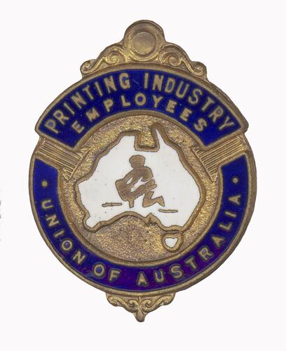 Badge - Printing Industry Employees Union of Australia