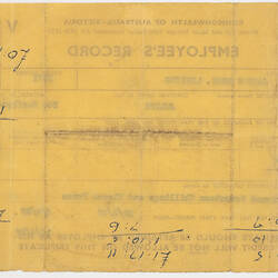 Group Certificate - Issued by Jacques Bros, to Julius Toth, 1957