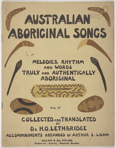 Musical Score Dr H.O. Lethbridge Arthur S. Loam Australian