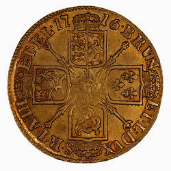 Coin - Guinea, George I, Great Britain, 1716 (Reverse)