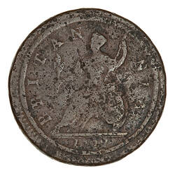 Coin - Halfpenny, George I, Great Britain, 1722