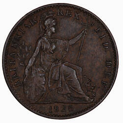 Coin - Farthing, George IV, Great Britain, 1826 (Reverse)