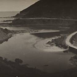 Photograph - Mouth of the St George River & The Great Ocean Road, Lorne District, Victoria, 1930s