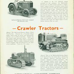 Descriptive Booklet - International Harvester Company of Australia, I ...