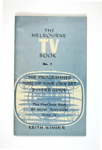 Booklet - Keith Winser, `The Melbourne TV Book, No. 1', 1958