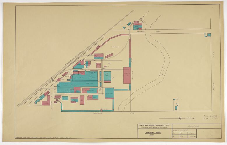 Site Plan - McKay, Factory Plan, 1911
