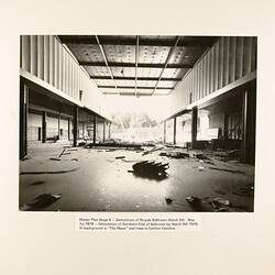 Photograph - Demolition of North End of Royale Ballroom, Exhibition Building, Melbourne, 1979