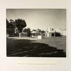 Photograph - The New 'Residency' from the Northern Car Park, Royal Exhibition Building, Melbourne, Oct 1972