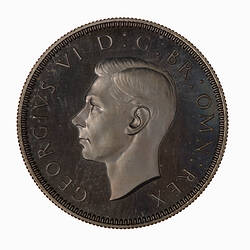 Proof Coin - Shilling, George VI, Great Britain, 1947 (Obverse)