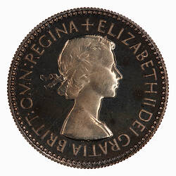 Proof Coin - Sixpence, Elizabeth II, Great Britain, 1953 (Obverse)
