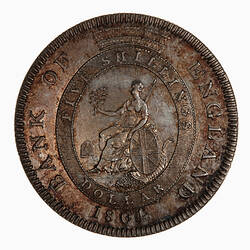 Coin - Emergency Bank of England Dollar, George III, Great Britain, 1804-1811 (Reverse)