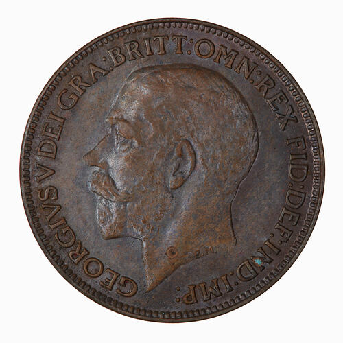 Coin - Farthing, George V, Great Britain, 1924 (Obverse)