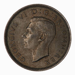 Coin - Shilling, George VI, Great Britain, 1947 (Obverse)
