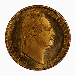 Proof Coin - Half-Sovereign, William IV, Great Britain, 1831 (Obverse)