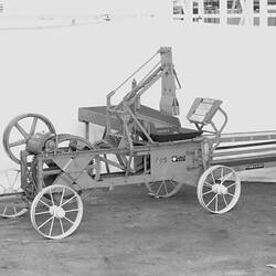 Negative - International Harvester, McCormick-Deering GL-15 Hay Press, Belt Powered, 1941