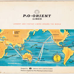 Brochure - SS Canberra, P&O Lines, circa 1961-1988