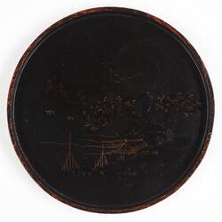 Tray Set - Tray, 'Urushi' Japanese Lacquerware, 1918