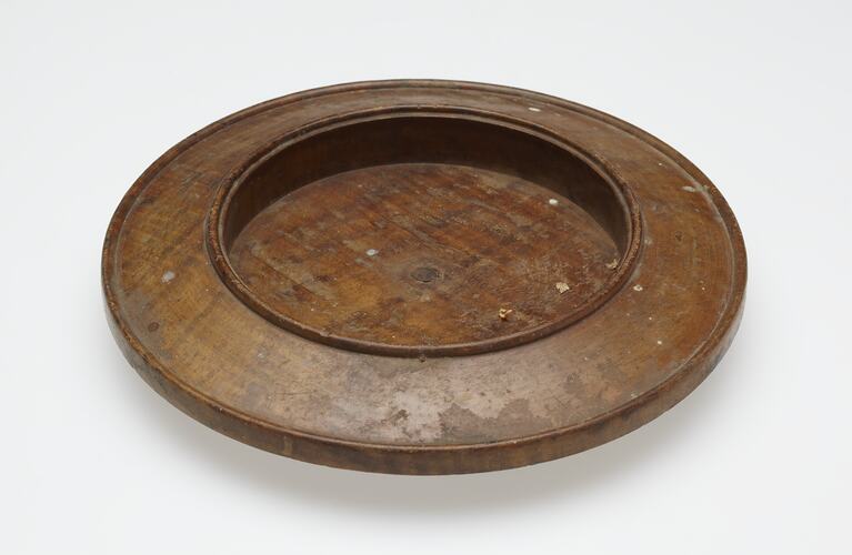 Plate - Adolph Bruhn & Son, Wooden, Unfinished, circa 1970-1990
