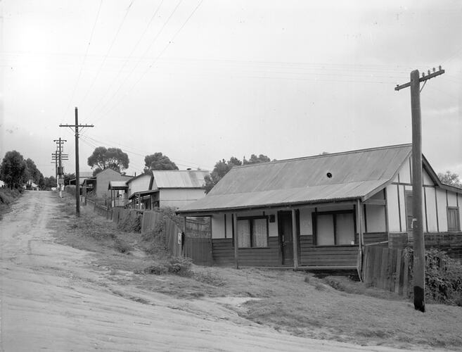 ['Misery Street', Yallourn, April 1947.]