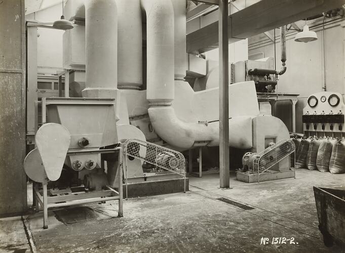 Photograph - Schumacher Mill Furnishing Works, Machine in Factory, Port Melbourne, Victoria, circa 1930s