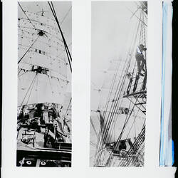 Glass Negative - The Bridge Looking Aft', BANZARE Voyage 1, Antarctica, 1929-1930