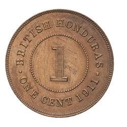 Coin - 1 Cent, British Honduras (Belize), 1911