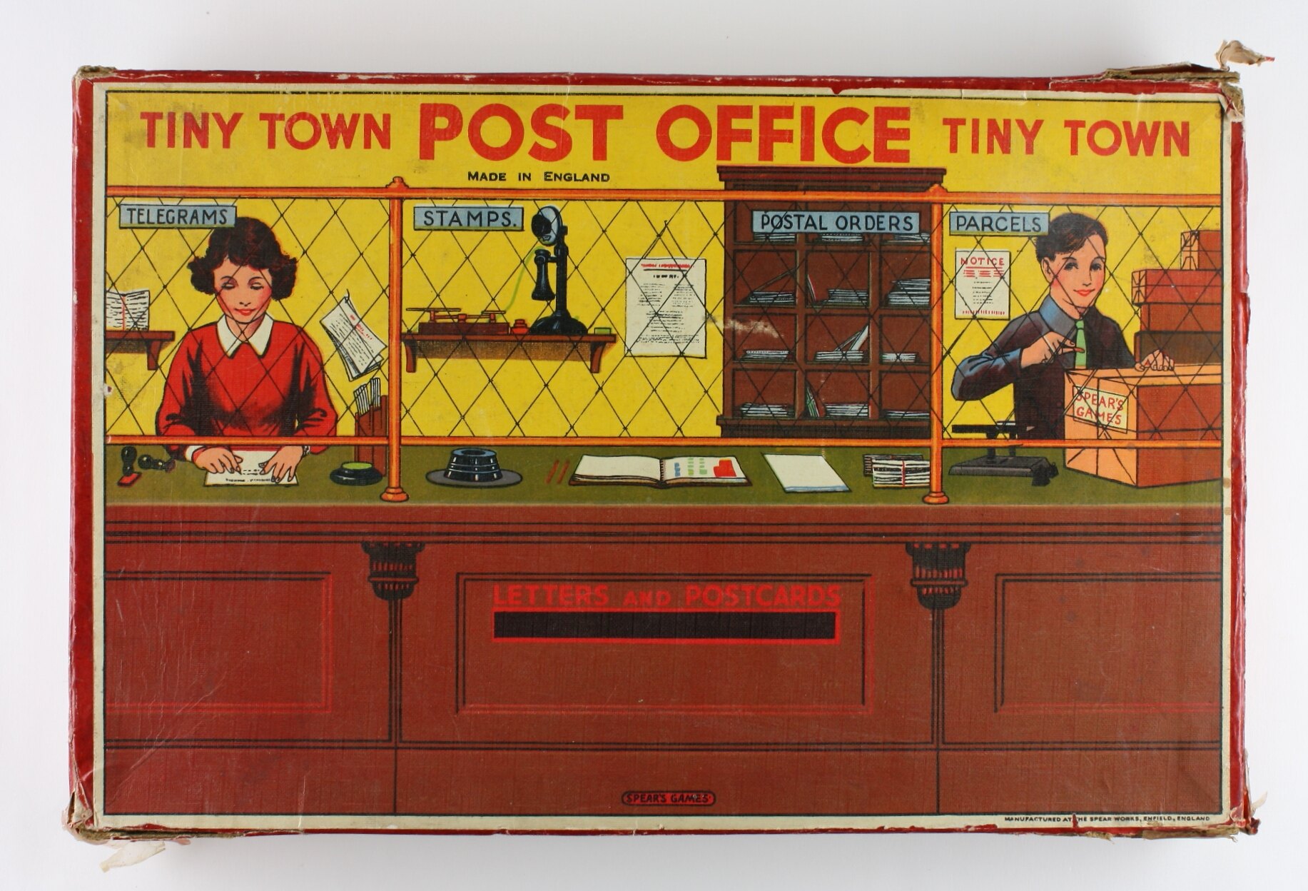 Game Tiny Town Post Office Spears Games 1940s