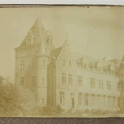 Photograph - Part Of A Large Building, Driver Cyril Rose, World War I, 1916-1919