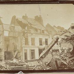 Photograph - Street Ruins, Bapaume, France, Sergeant John Lord, World War I, 1917