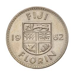 Coin - Florin (2 Shillings), Fiji, 1962
