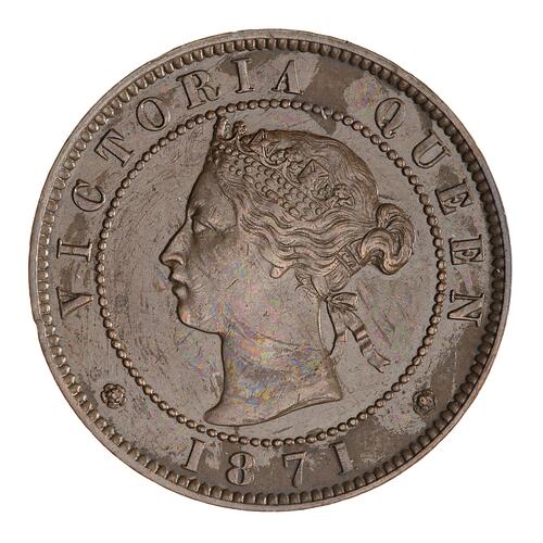 Coin - 1 Cent, Prince Edward Island, Canada, 1871