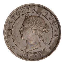 Coin - 1 Cent, Prince Edward Island, Canada, 1871