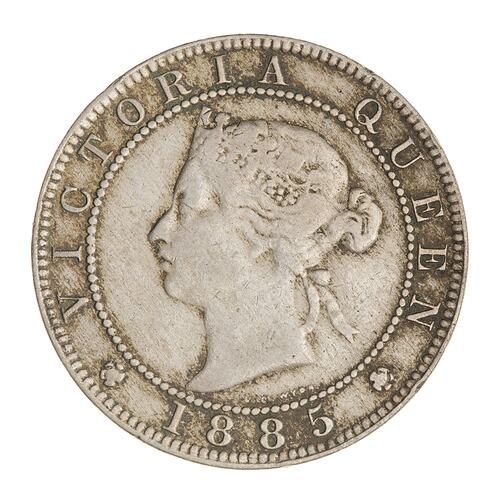 Coin - 1 Penny, Jamaica, 1885