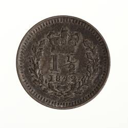 Coin - 3 Halfpence, Jamaica, 1842