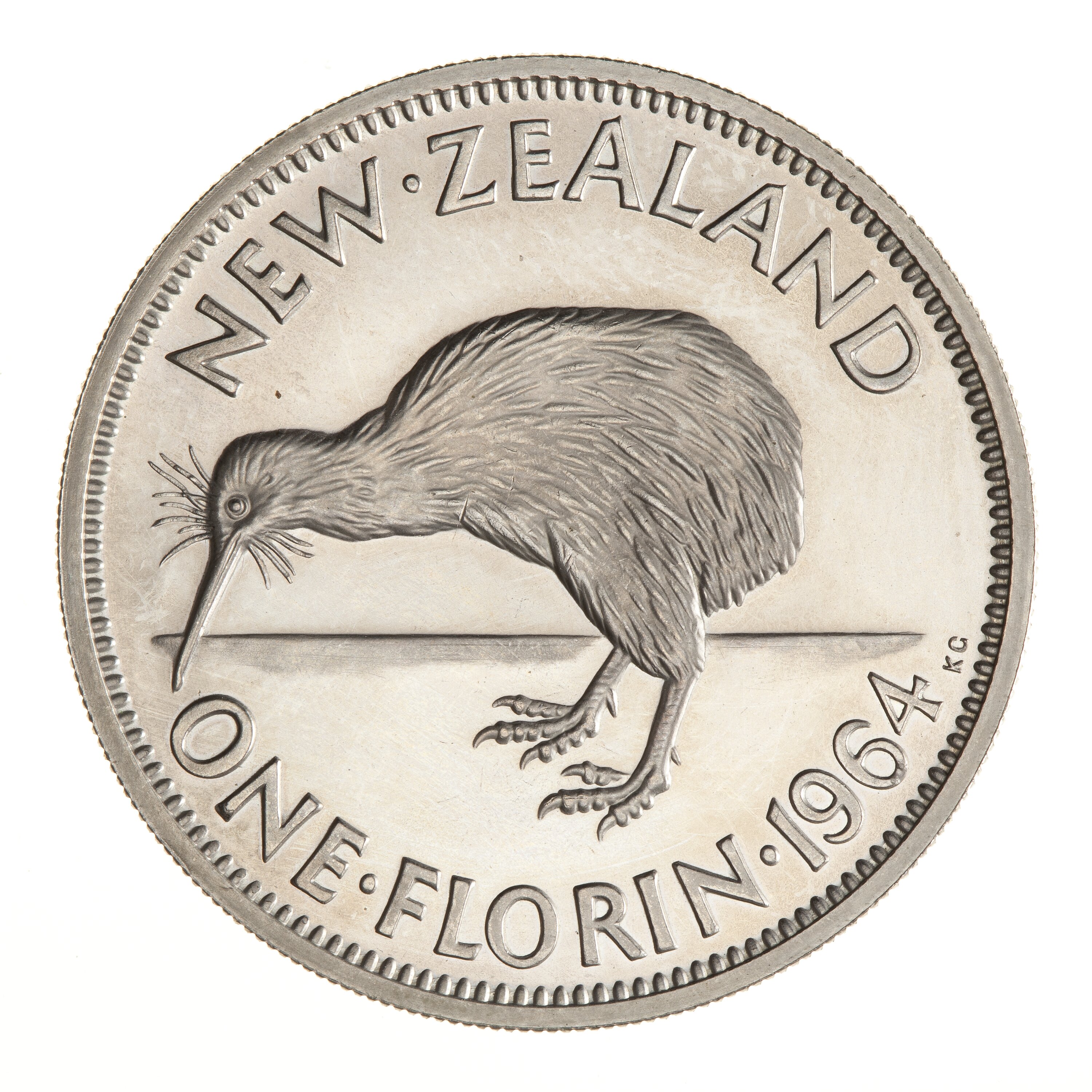 Numis Market - Nova Zelândia - 1964 - 1/2 Penny - C/ Furo