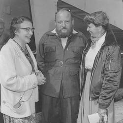 Photograph - Isobel Bennett, Harry Redfern & Hope Macpherson, Magga Dan, Dec 1959