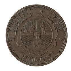 Coin - 1 Penny, South Africa, 1892