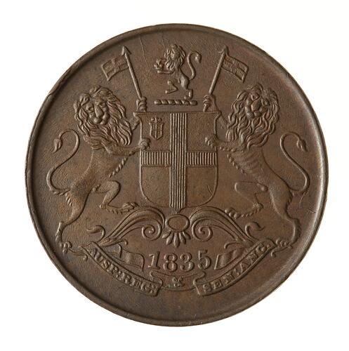 Coin - 1/4 Anna, East India Company, India, 1835