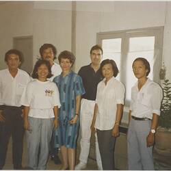 Digital Image - Refugee Applicants & Staff, Australian Embassy, Bangkok, 1987 - 1989