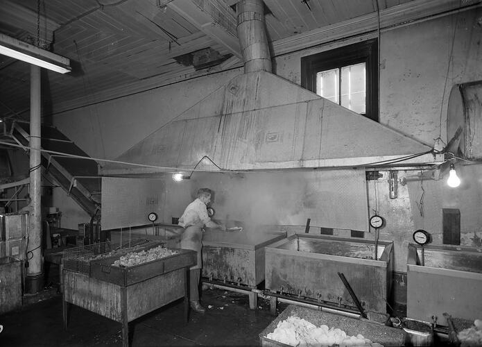 Finlay's Potato Chips, Factory Interior, Melbourne, Victoria, 1955