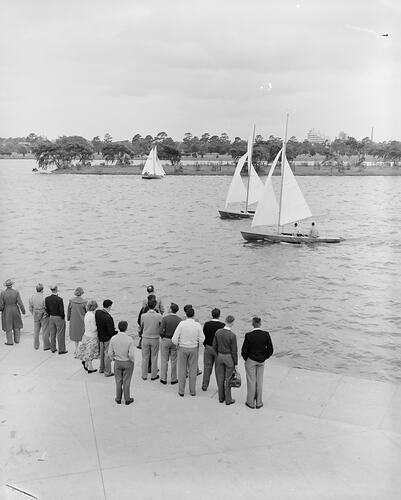Yachting, Albert Park Lake, Victoria, 1958