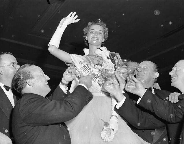 Negative - Myer Pty Ltd, The Miss Australia Winner, Melbourne, Victoria, May 1954