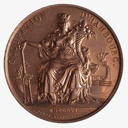 Medal - Occupation of Hamburg, Napoleon Bonaparte (Emperor Napoleon I), France, 1806