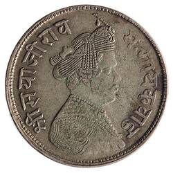 Coin - 1 Rupee, Baroda, India, 1892