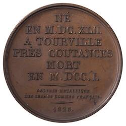 Medal - A.H. de Costentin de Tourville, France, 1823