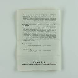 Drug - Cardiazol, Knoll A.G. Chemical Works, circa 1950