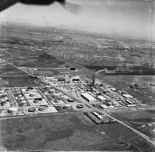 Negative - Aerial View of the Altona Oil Refinery, Victoria, circa 1962