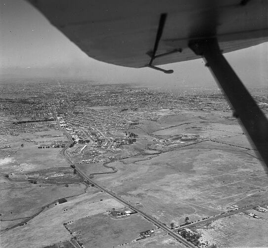 Negative - Aerial View of Keilor & Surrounding Area, Victoria, 06 Dec 1955