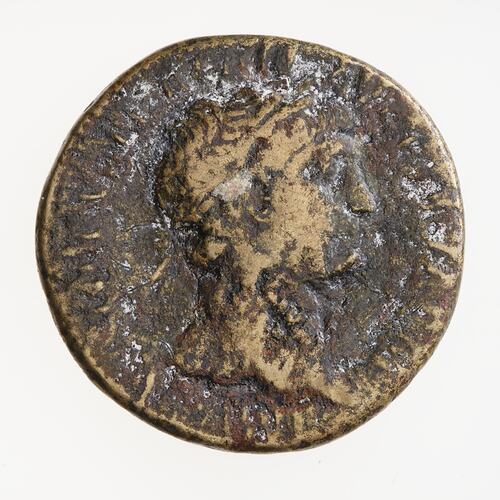 Coin - Sestertius, Emperor Trajan, Ancient Roman Empire, 98-117 AD